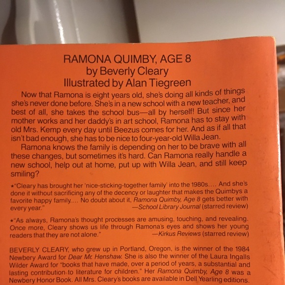 Ramona Quimby, Age 8 by Beverly Cleary (book) - Picture 2 of 2